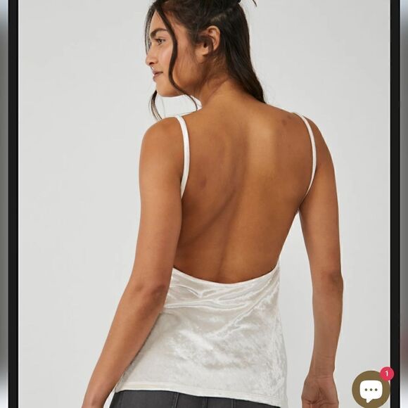 Free People NWT All Night Velvet Tunic Champagne Small - Picture 2 of 9